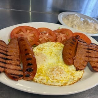 Hot Links or Polish Sausage & Eggs