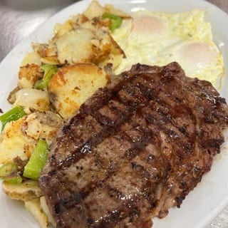 12 Oz Rib Eye Steak & Eggs