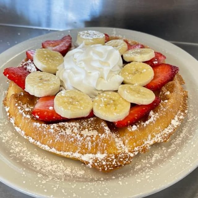 Strawberry Banana Waffle.