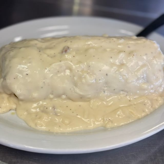 Smothered Country Burrito.